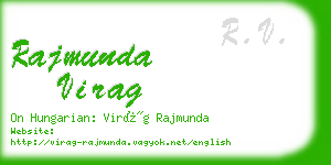 rajmunda virag business card